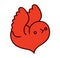 Lovebird - heart shaped bird