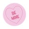 Loveheart Sweet Candy - Be Mine Message vector Illustration