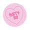 Loveheart Sweet Candy - Marry Me Message vector