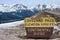 Loveland Pass Continental Divide in Colorado Rocky Mountains