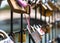 Lovelocks along the Seine river in Paris