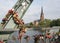 Lovelocks on the Eiserner Steg Bridge in Frankfurt, Germany