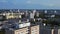 Lovely aerial top view flight drone Berlin Marzahn panel system building housing