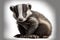 Lovely Baby animal Badger - a young badger