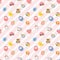 Lovely baby supply seamless pattern