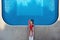 A Lovely Bikini Model Poses With The American Flag For The Holiday Weekend At A Local Pool