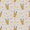 Lovely bunny and chick seamless pattern
