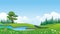 Lovely Cartoon Nature Landscape Background