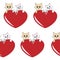 Lovely cats family pattern - background