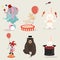 Lovely circus characters collection