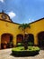 A lovely colonial patio in Tequila village, Mexico