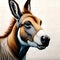 Lovely donkey illustration - ai generated image