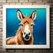 Lovely donkey illustration - ai generated image