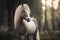 Lovely Icelandic horse or pony in the forest