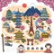 Lovely Japan walking map