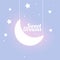 Lovely kids style sweet dreams moon and stars background