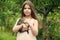 Lovely kitty. small girl hold cute cat in hands. kid love her pet. human and animals. love and care. fluffy kitten in