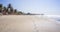 Lovely long sandy beach in The Gambia, Kotu near Serrekunda