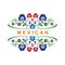 Lovely Mexican ethnic Floral decoration design