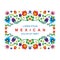 Lovely Mexican ethnic Floral decoration design