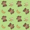 Lovely monkey pattern with bananas