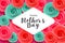 Lovely mother`s day flower banner