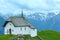 Lovely old Mountain Church in Village of Bettmeralp(Switzerland)