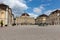 Lovely panoramic view of the old corps de logis (Alter Hauptbau) of Ludwigsburg Palace with