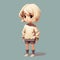 Lovely Pixel Art Of A Girl With Short Hair In 2d Game Style
