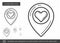 Lovely place line icon.