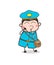 Lovely Postboy Blushing Expression Vector