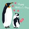 Lovely postcard with penguins for Mothers Day