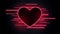 Lovely romantic neon heart design