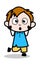 Lovely - School Boy Cartoon Character Vector Illustration
