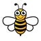 Lovely simple design of a yellow and black bee