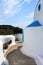 Lovely small white church in Lipsi island, Dodecanese, Greece