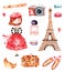 Lovely summer collection with Eiffel tower