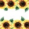 lovely sunflower greeting card design with ornamental element ai generated