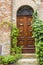 Lovely tuscan street, Montepulciano, Italy