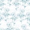 Lovely vector pastel blue flower bunch with