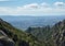 Lovely view of the valley and the mountains of Montserrat