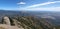 Lovely view of the valley and the mountains of Montserrat