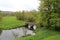 Lover`s Bridge, Haddon Hall, Bakewell, Derbyshire, UK