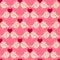 Lovers birdies seamless geometric pattern. Valentines Day love background.