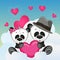 Lovers Pandas