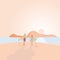 Lovers with their surfboards on the beach at sunset hand drawn illustration vector.