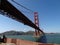 Lovers under the Golden Gate Bridge