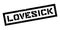 Lovesick rubber stamp