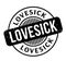 Lovesick rubber stamp