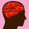 Lovestruck Brain Thoughts Hearts